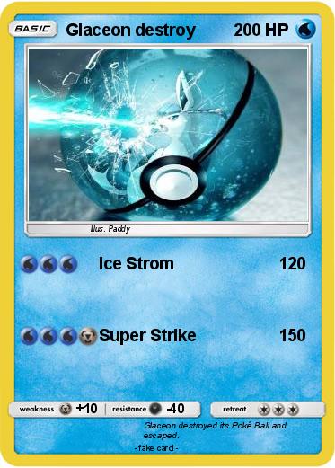 Pokemon Glaceon destroy