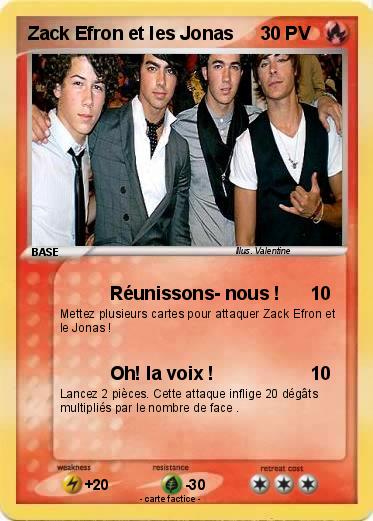 Pokemon Zack Efron et les Jonas