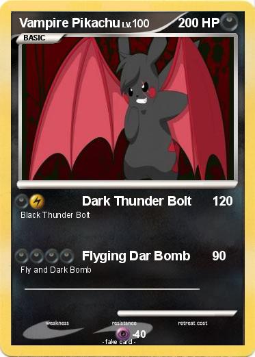 Pokemon Vampire Pikachu