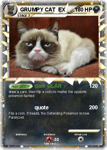 Pokemon GRUMPY CAT  EX