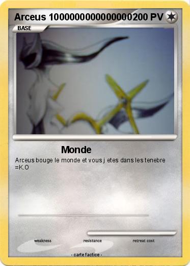 Pokemon Arceus 1000000000000000