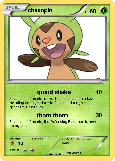 Pokemon chesnpin