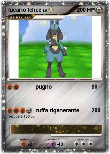 Pokemon lucario felice