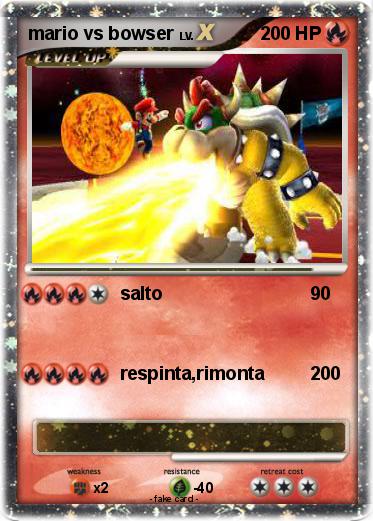 Pokemon mario vs bowser