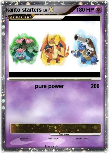 Pokemon kanto starters