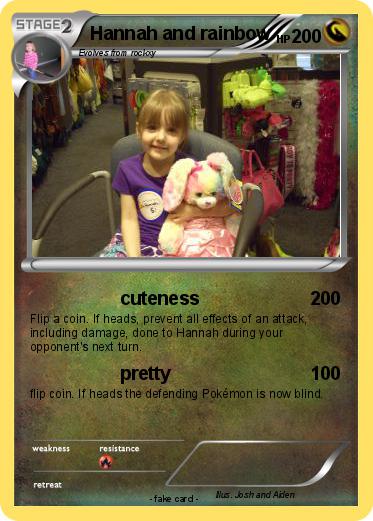 Pokemon Hannah and rainbow