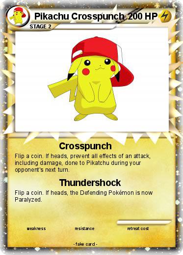Pokemon Pikachu Crosspunch