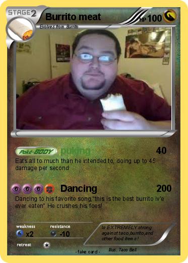 Pokemon Burrito meat