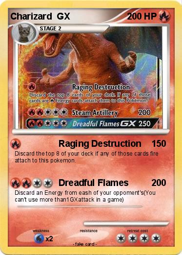 Pokemon Charizard  GX