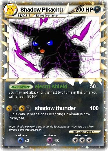 Pokemon Shadow Pikachu