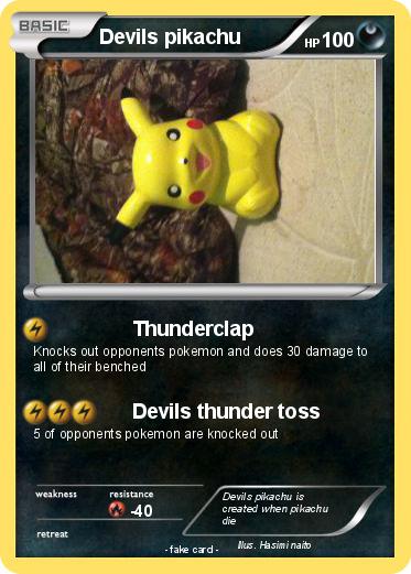Pokemon Devils pikachu