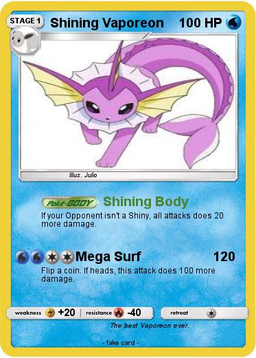 Pokemon Shining Vaporeon