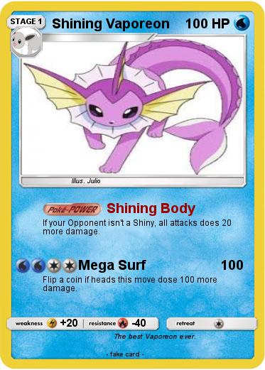 Pokemon Shining Vaporeon