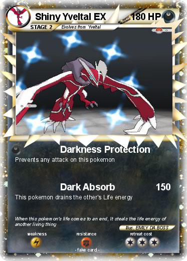 Pokemon Shiny Yveltal EX
