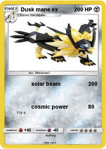 Pokemon Dusk mane ex