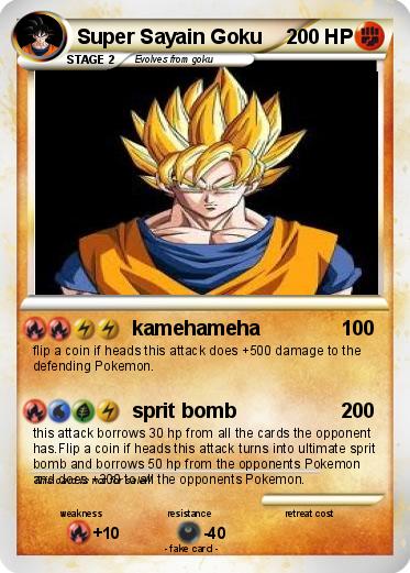 Pokemon Super Sayain Goku