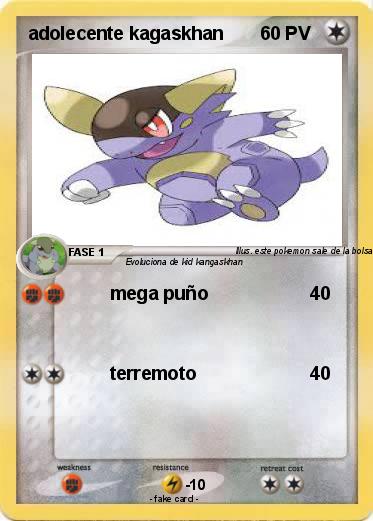 Pokemon adolecente kagaskhan