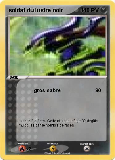 Pokemon soldat du lustre noir