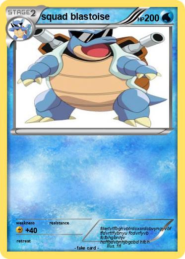 Pokemon squad blastoise