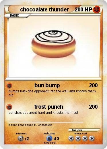 Pokemon chocoalate thunder