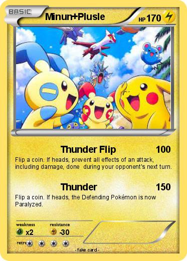 Pokemon Minun+Plusle