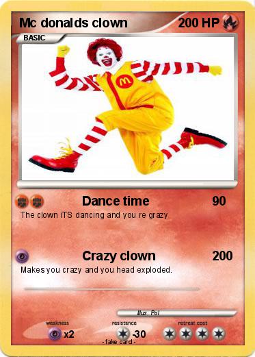 Pokemon Mc donalds clown