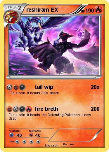 Pokemon reshiram EX