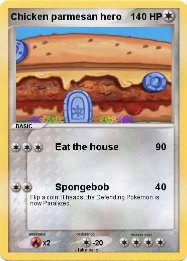 Pokemon Chicken parmesan hero