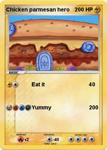 Pokemon Chicken parmesan hero