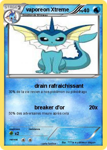 Pokemon vaporeon Xtreme