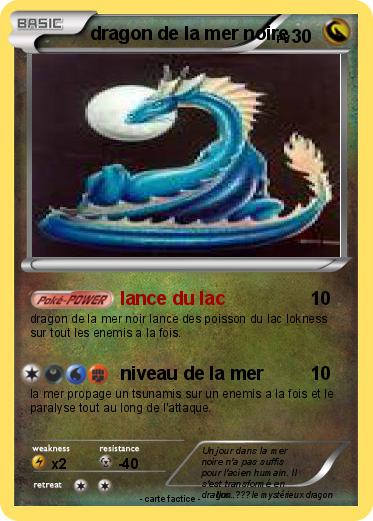 Pokemon dragon de la mer noire