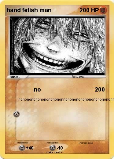 Pokemon hand fetish man
