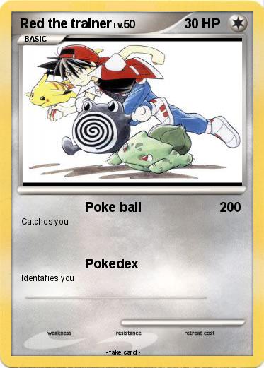 Pokemon Red the trainer