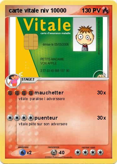 Pokemon carte vitale niv 10000