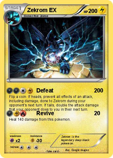 Pokemon Zekrom EX