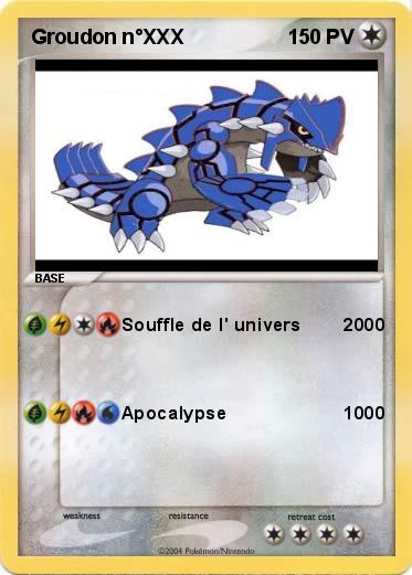 Pokemon Groudon n°XXX