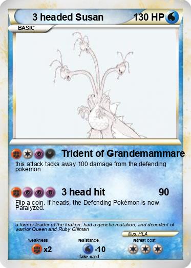 Pokemon 3 headed Susan