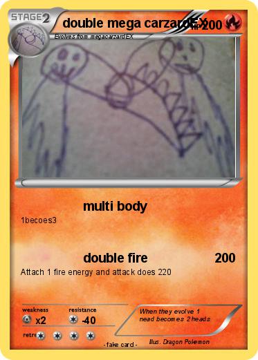 Pokemon double mega carzardEX