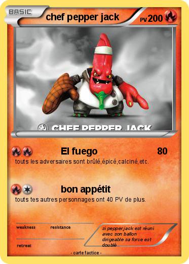 Pokemon chef pepper jack