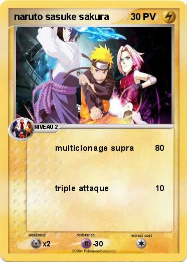 Pokemon naruto sasuke sakura                                               400PV