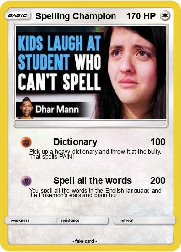 Pokemon Spelling Champion