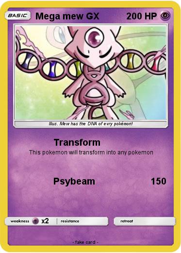 Pokemon Mega mew GX
