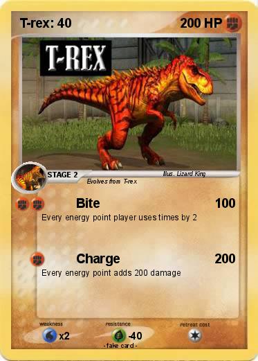 Pokemon T-rex: 40