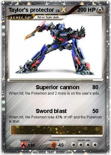 Pokemon Taylor's protector