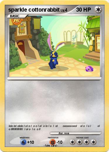 Pokemon sparkle cottonrabbit