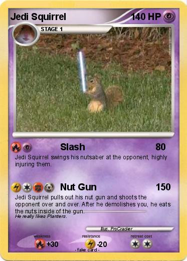 Pokemon Jedi Squirrel
