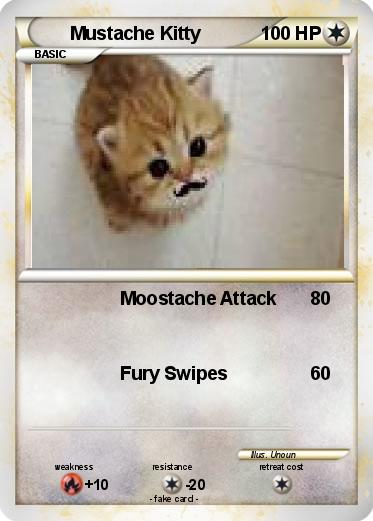 Pokemon Mustache Kitty