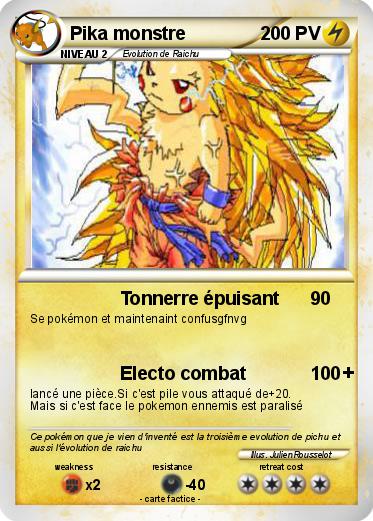 Pokemon Pika monstre