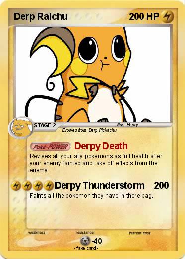 Pokemon Derp Raichu