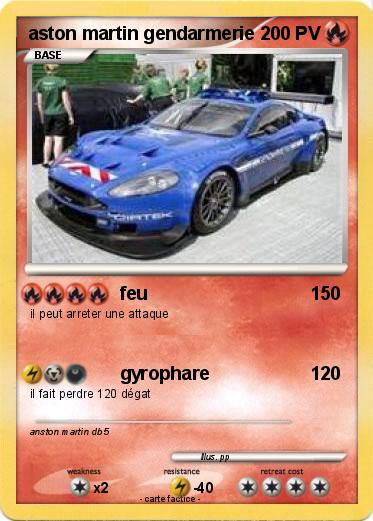 Pokemon aston martin gendarmerie
